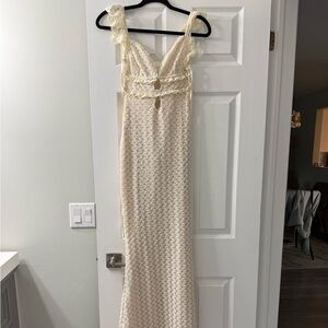 Meshki Cream Textured Fabric (worn once)